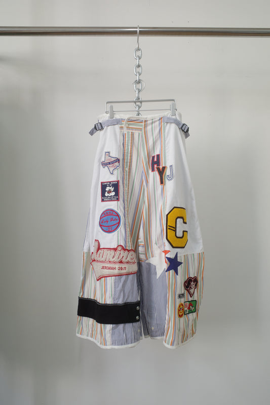 Wide Legged Patched Pants(W32-L) / SWL11